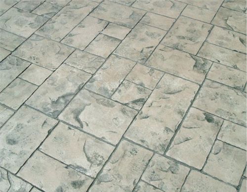 Stamped concrete pattern
